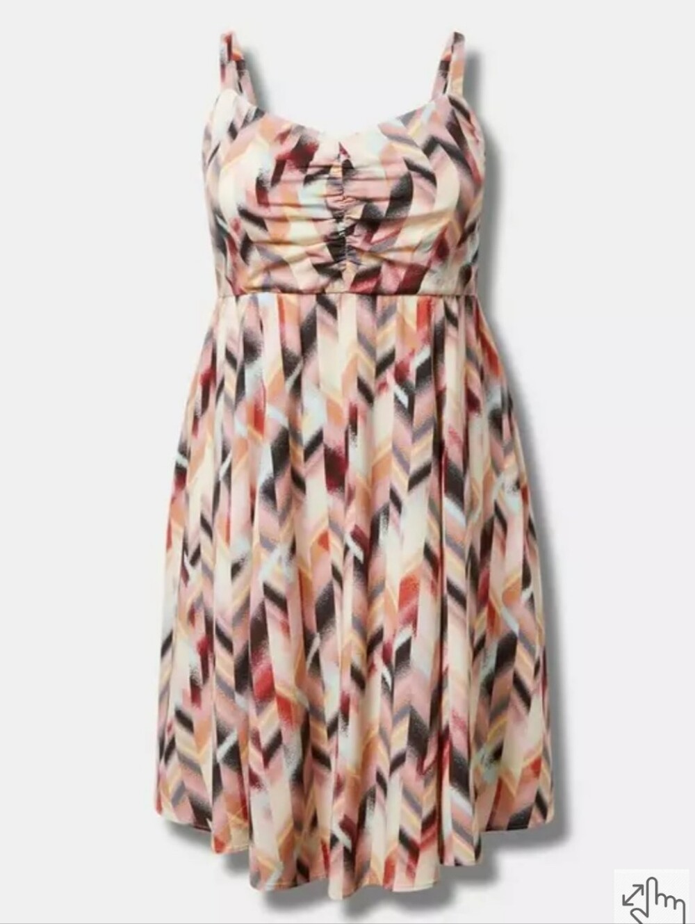 Multicolor Chalet Skater Dress